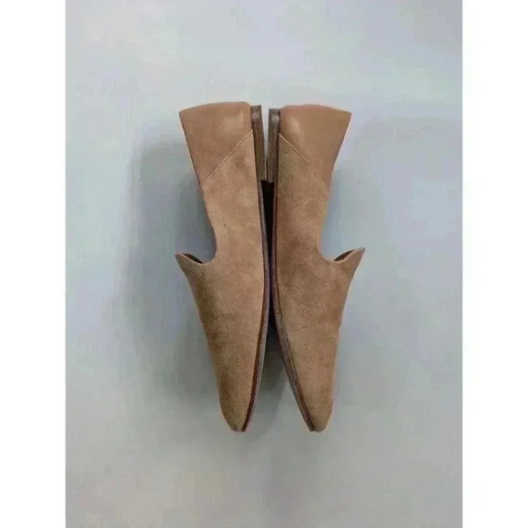Vince Marley Loafers Women's Tan Suede And Leather Shoes Size 9 - Picture 3 of 5